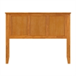 Madison Full Solid Wood Panel Headboard in Light Toffee
