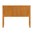 Madison Full Solid Wood Panel Headboard in Light Toffee