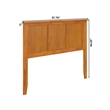 Madison Full Solid Wood Panel Headboard in Light Toffee