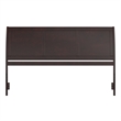 Portland King Sleigh Wood Headboard in Espresso