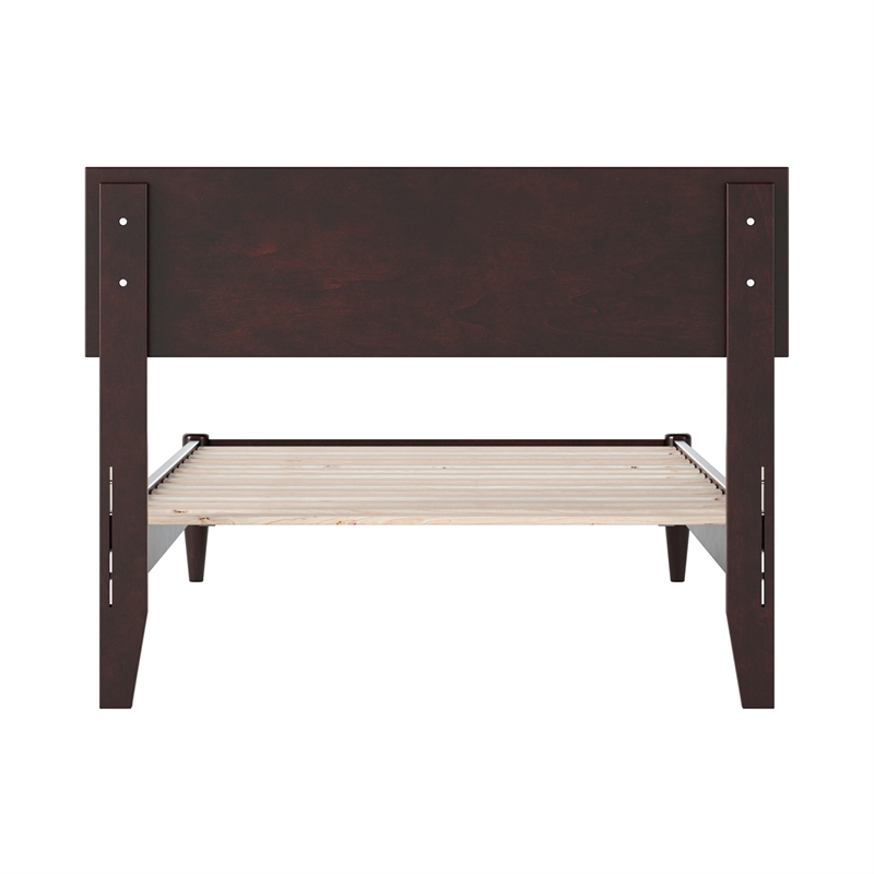 Aria Twin XL Solid Wood Modern Low Profile Platform Bed in Espresso