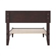 Aria Twin XL Solid Wood Modern Low Profile Platform Bed in Espresso