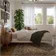 Aria Twin XL Solid Wood Modern Low Profile Platform Bed in White