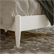 Aria Twin XL Solid Wood Modern Low Profile Platform Bed in White