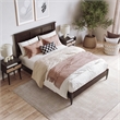 Charlotte Full Solid Wood Low Profile Platform Bed in Espresso