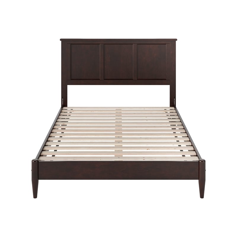 Charlotte Full Solid Wood Low Profile Platform Bed in Espresso