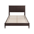 Charlotte Full Solid Wood Low Profile Platform Bed in Espresso