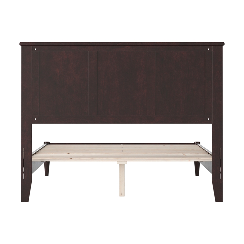 Charlotte Full Solid Wood Low Profile Platform Bed in Espresso