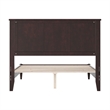 Charlotte Full Solid Wood Low Profile Platform Bed in Espresso