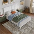 Charlotte Full Solid Wood Low Profile Platform Bed in White