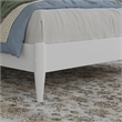 Charlotte Full Solid Wood Low Profile Platform Bed in White