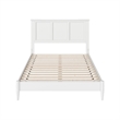 Charlotte Full Solid Wood Low Profile Platform Bed in White