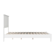 Charlotte Full Solid Wood Low Profile Platform Bed in White