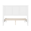 Charlotte Full Solid Wood Low Profile Platform Bed in White