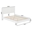 Charlotte Full Solid Wood Low Profile Platform Bed in White