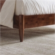 Charlotte Full Solid Wood Low Profile Platform Bed in Walnut