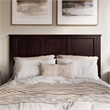 Charlotte Queen Solid Wood Low Profile Platform Bed in Espresso