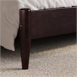 Charlotte Queen Solid Wood Low Profile Platform Bed in Espresso