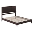 Charlotte Queen Solid Wood Low Profile Platform Bed in Espresso