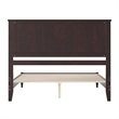 Charlotte Queen Solid Wood Low Profile Platform Bed in Espresso