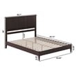 Charlotte Queen Solid Wood Low Profile Platform Bed in Espresso