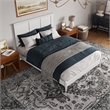 Charlotte Queen Solid Wood Low Profile Platform Bed in White