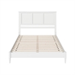 Charlotte Queen Solid Wood Low Profile Platform Bed in White