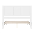 Charlotte Queen Solid Wood Low Profile Platform Bed in White