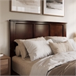 Charlotte Queen Solid Wood Low Profile Platform Bed in Walnut