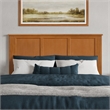 Charlotte Queen Solid Wood Low Profile Platform Bed in Light Toffee