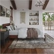 Aria Twin XL Solid Wood Modern Low Profile Platform Bed in Walnut