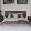 Aria Twin XL Solid Wood Modern Low Profile Platform Bed in Walnut