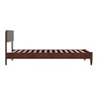 Aria Twin XL Solid Wood Modern Low Profile Platform Bed in Walnut