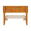Aria Twin XL Solid Wood Modern Low Profile Platform Bed in Light Toffee