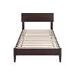 Aria Twin Solid Wood Modern Low Profile Platform Bed in Espresso