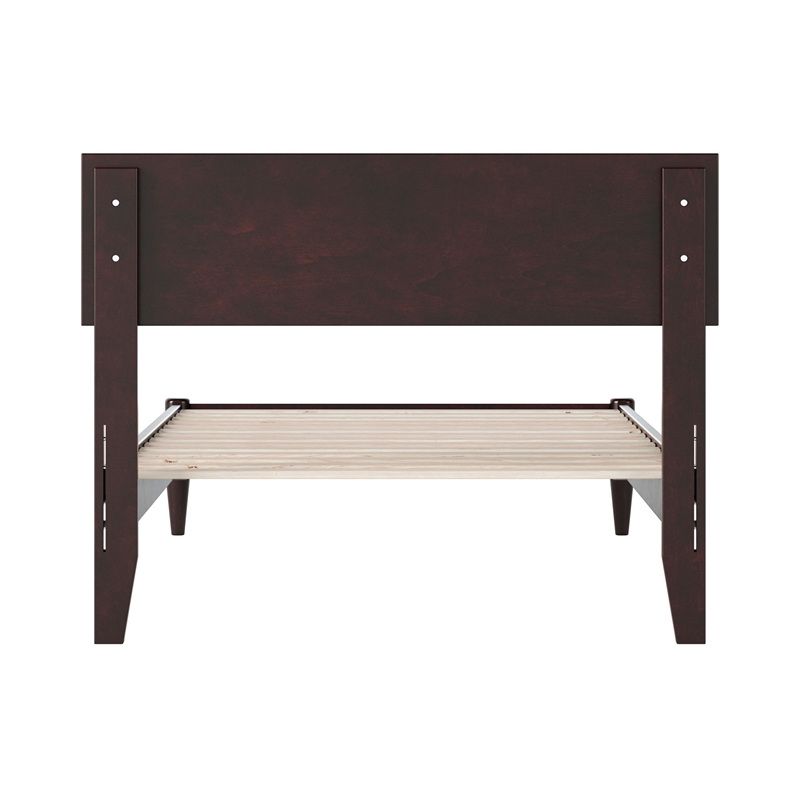 Aria Twin Solid Wood Modern Low Profile Platform Bed in Espresso