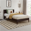 Aria Twin Solid Wood Modern Low Profile Platform Bed in Espresso
