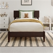 Aria Twin Solid Wood Modern Low Profile Platform Bed in Espresso