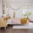Aria Twin Solid Wood Modern Low Profile Platform Bed in White