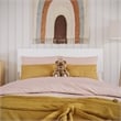 Aria Twin Solid Wood Modern Low Profile Platform Bed in White