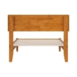 Aria Twin Solid Wood Modern Low Profile Platform Bed in Light Toffee