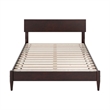 Aria Full Solid Wood Modern Low Profile Platform Bed in Espresso