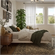 Aria Full Solid Wood Modern Low Profile Platform Bed in White