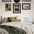 Aria Full Solid Wood Modern Low Profile Platform Bed in White