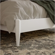Aria Full Solid Wood Modern Low Profile Platform Bed in White