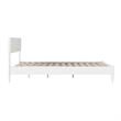 Aria Full Solid Wood Modern Low Profile Platform Bed in White