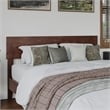 Aria Full Solid Wood Modern Low Profile Platform Bed in Walnut