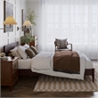 Aria Queen Solid Wood Modern Low Profile Platform Bed in Espresso