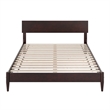 Aria Queen Solid Wood Modern Low Profile Platform Bed in Espresso