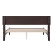Aria Queen Solid Wood Modern Low Profile Platform Bed in Espresso